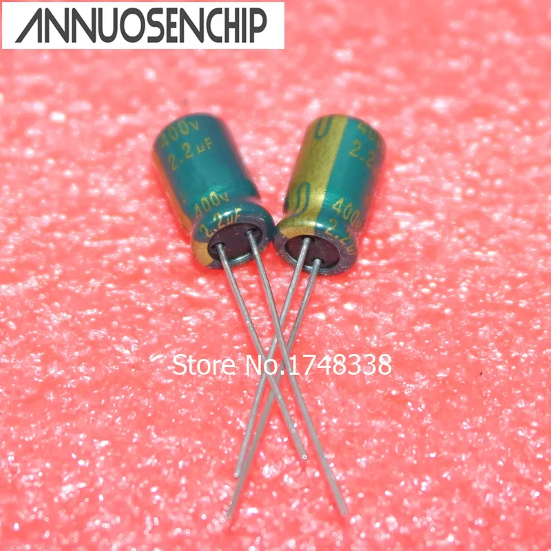 

ELEC CAP 400V 2 .2UF 105C electrolytic CAP Capacity: 2.2uf 400v volume: 8*12mm