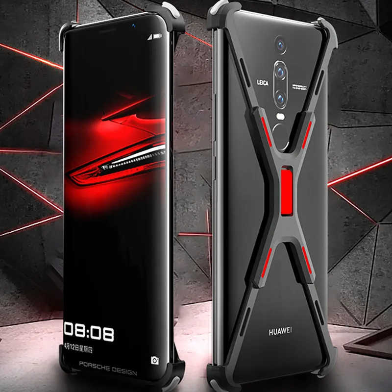 

R-Just X Shape Mechanical Armor Phone Case for Huawei Mate RS Back Phone Cover for Huawei Mate RS Shockproof shell bumper Case