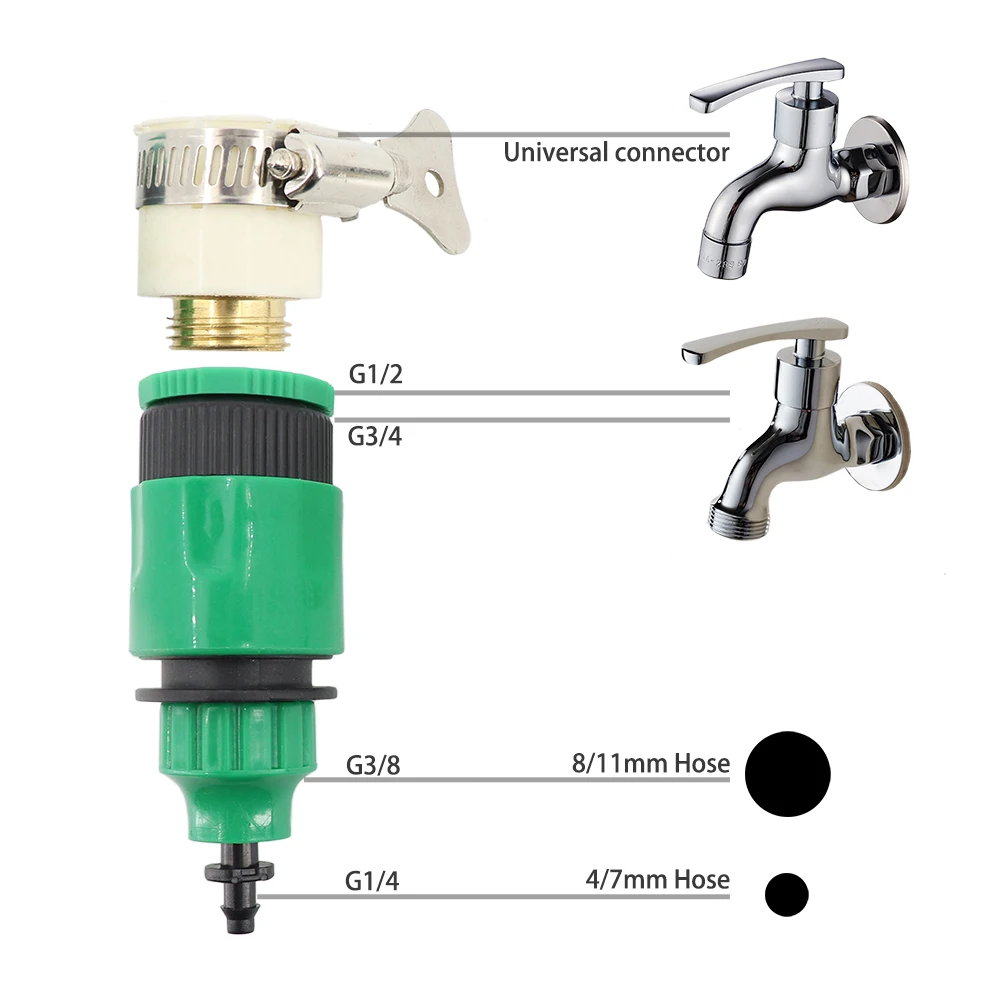 DIY Drip Irrigation System Automatic Watering Garden 4/7mm Transparent Hose Adjustable Red dripper Micro Drip Watering Kits DIY Drip Irrigation System Automatic Watering Garden 4/7mm Transparent Hose Adjustable Red dripper Micro Drip Watering Kits
