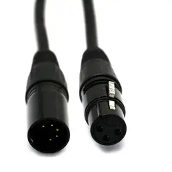 5-контактный разъем для 3-пиновый XLR поворот DMX Аудио кабель 50 см SL @ 88