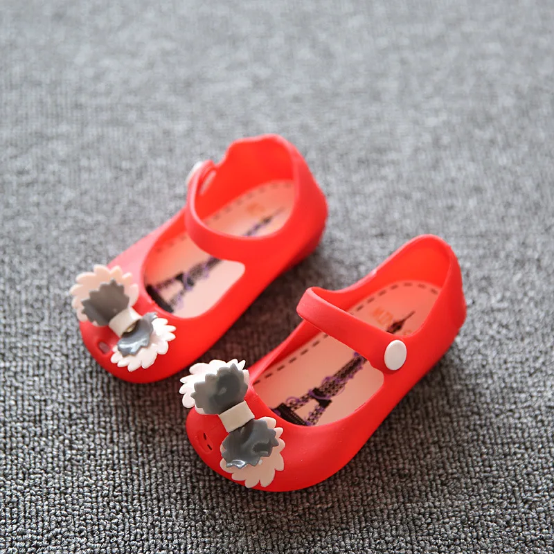 Новые детские сандалии с бантом сандалии с носком для девочек обувь для прогулки под дождем детей от 1 до 3/4 до 6 лет