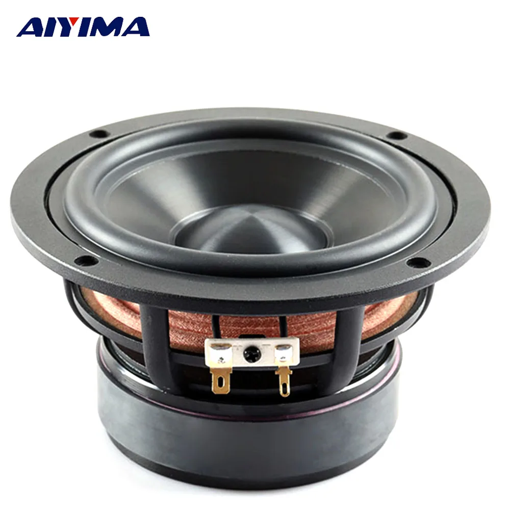 AIYIMA 1 шт. 4 дюймовый аудио портативный динамик 4/8 Ом 50 Вт Средний бас Hifi s Altavoz Parlantes