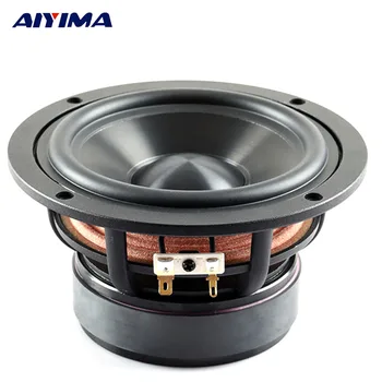 AIYIMA-Altavoz portátil para cine en casa, dispositivo de Audio de 4 pulgadas, de 4/8 Ohm, 50W, con bajos medios, Hifi, bricolaje