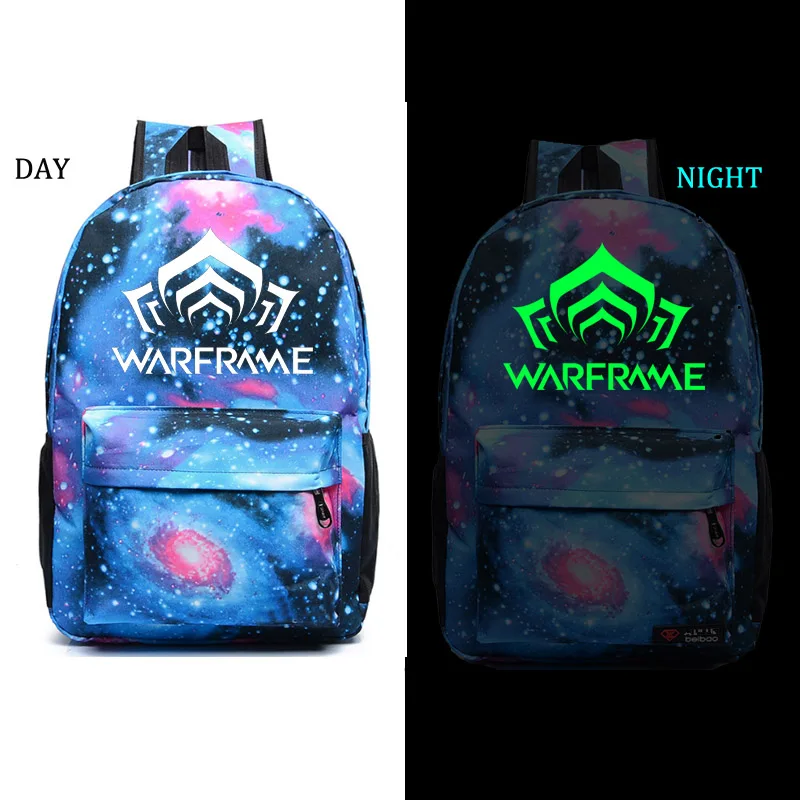 

Warframe school bag noctilucous backpack student school bag Notebook backpack Daily backpack