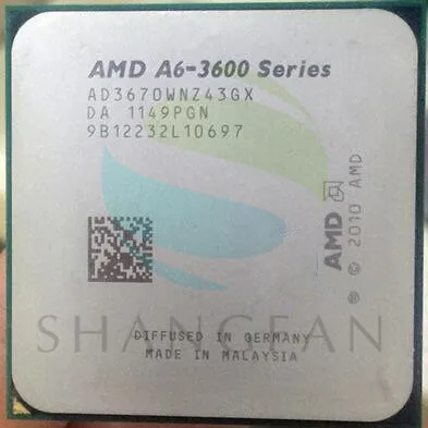 Socket FM1 Processeur accéléré quadricoeur AMD A6-3670 avec graphique dédié AMD RadeonTM  HD 6530D  