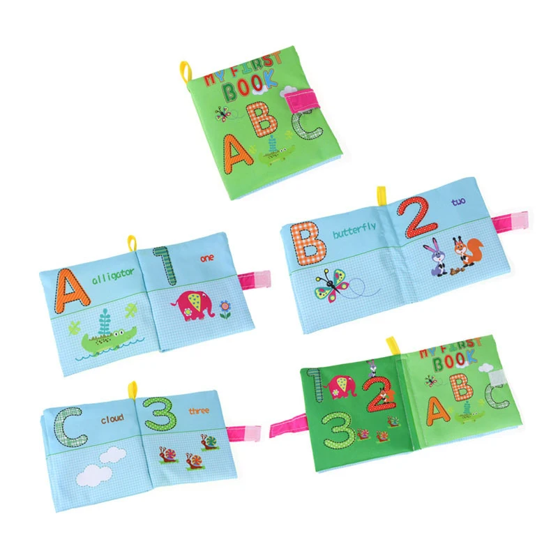 1PC Baby Toy 4 Style Soft Cloth Books Rustle Sound Infant Educational Stroller Rattle Toy Newborn Crib Bed Baby Toys 0-36 Months