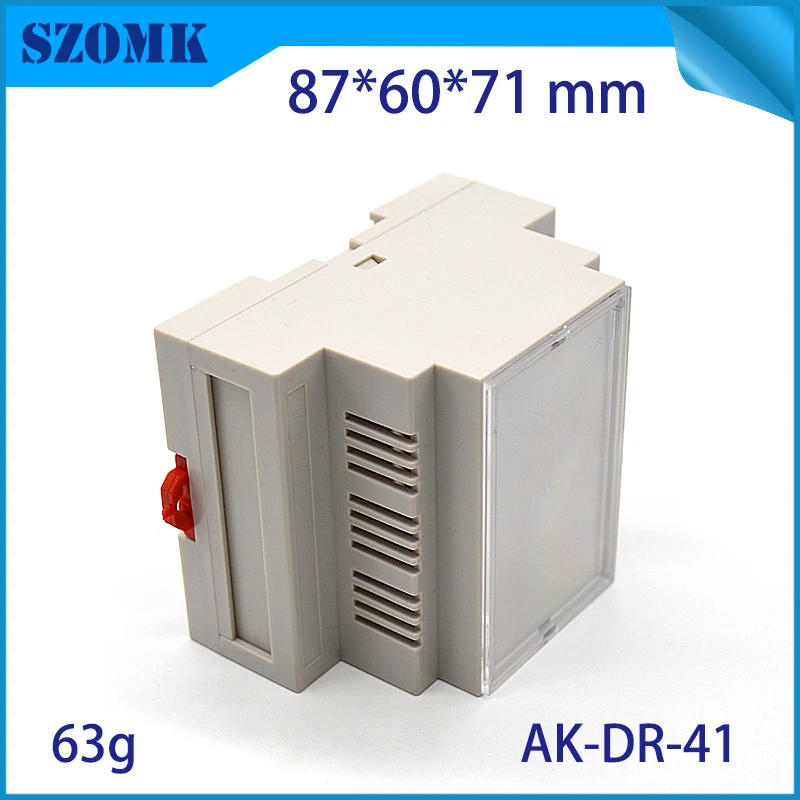 szomk plastic din rail power supply enclosure project box PLC plastic enclosure for electronics din rail junction housing (4)