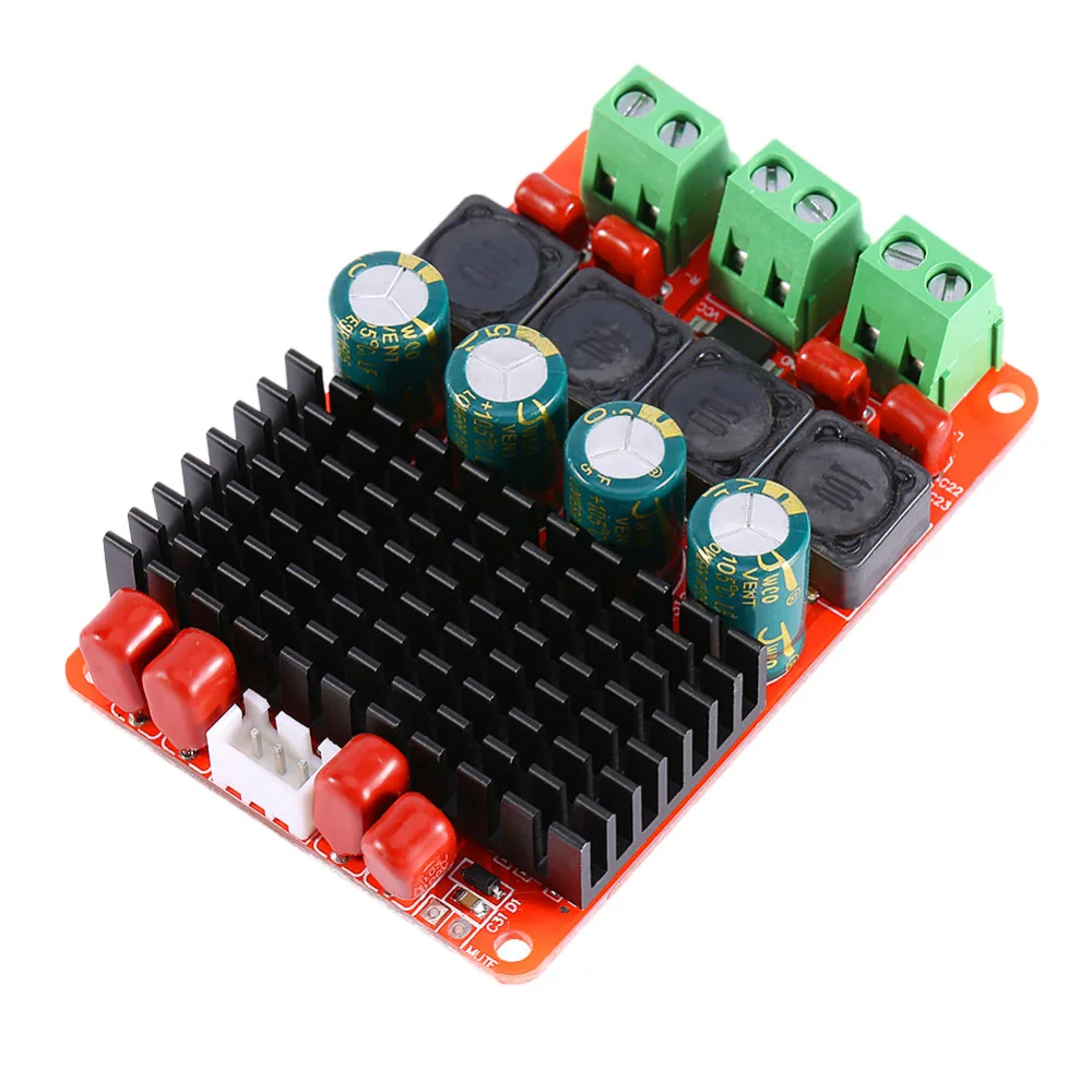 

Audio Amplifier Board TPA3116 Stereo Single Channel (100W)/Dual Channel (50W+50W)Power Amplifier DC 12V 24V AMP Amplifier Board