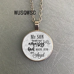 Wusqwsc Encanto Conmemorativo, la Pérdida de Mi Hijo, Mi Hijo Es Tan Increíble, Dios Lo Hizo Un Ángel, para Conmemorar a Mi Querido Hijo Wusqwsc Encanto Conmemorativo, la Pérdida de Mi Hijo, Mi Hijo Es Tan Increíble, Dios Lo Hizo Un Ángel, para Conmemorar a Mi Querido Hijo