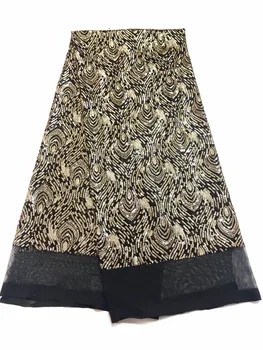

French Cord Lace Fabric With Sequins Teal color African High Quality Fashion Embroidered Tulle Lace For Wedding Lace J17711
