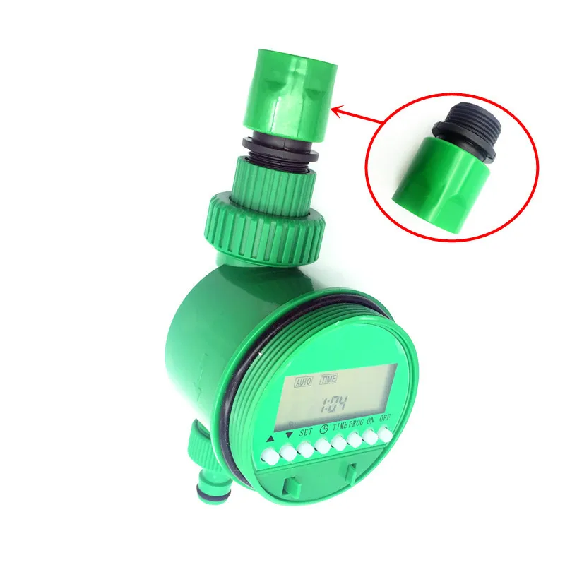 1 set(7 pcs) Home Garden irrigation Drip timer Pipe Splitter 4 Way Tap Connectors Quick Connector 3/4 Screw thread interface