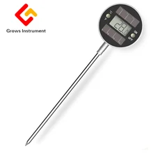Grows Instrument font b Digital b font Food font b Thermometer b font With Solar Energy