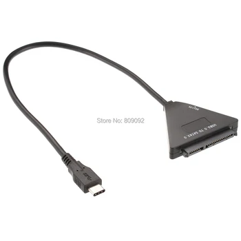 

USB3.1 Type C to SATA 3.0 Converter Cable with DC 12V Power Adapter for 2.5"3.5" Hard Drive HDD