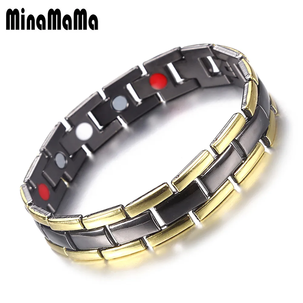 Модный германий магнитный браслет для Для женщин Для мужчин Медь сплав цепи Здравоохранение ювелирные изделия с магнитным браслетом