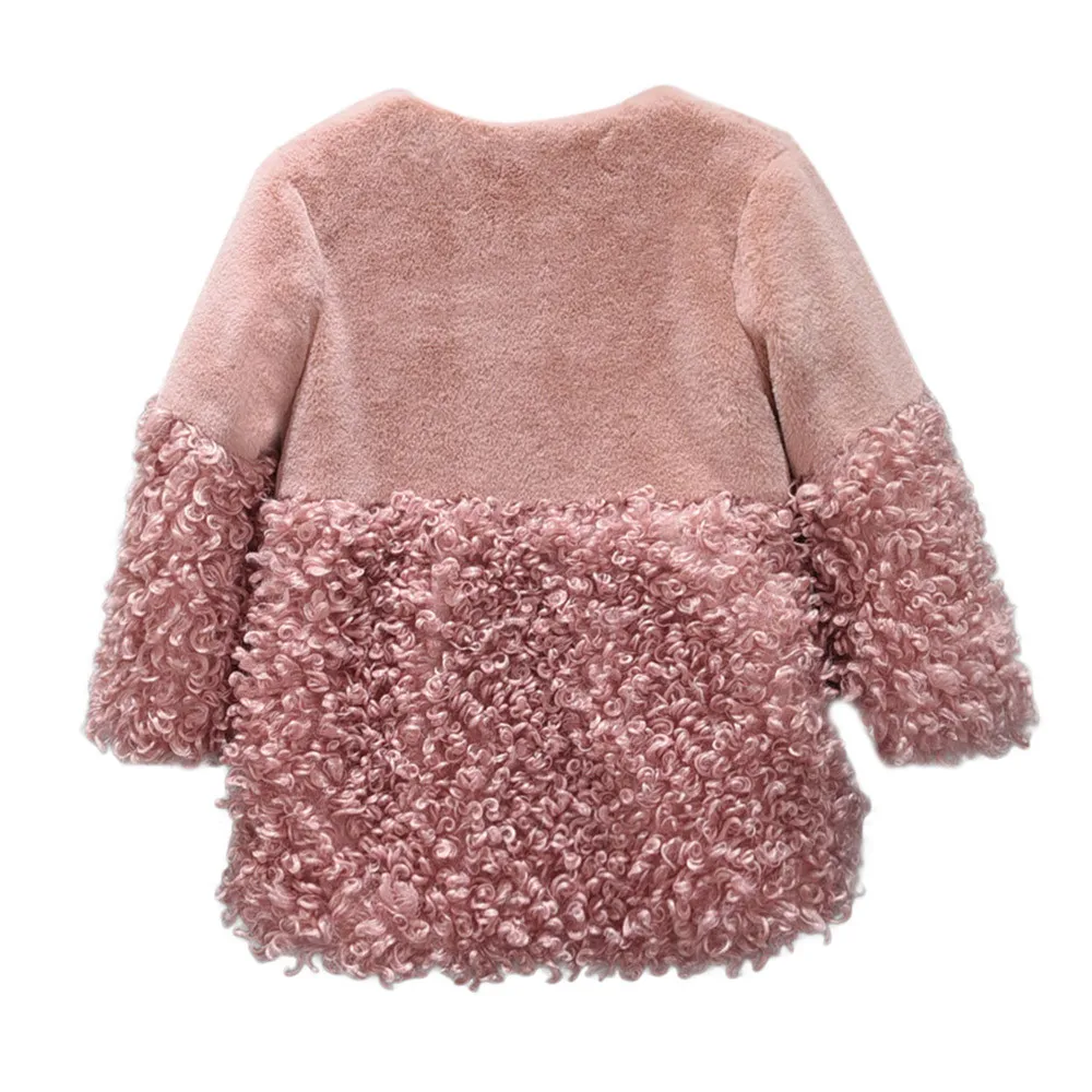 MUQGEW Toddler Baby Girls Clothes Fur Hoodie Winter Warm Coat Jacket Cute Thick Clothes for girls roupa infantil