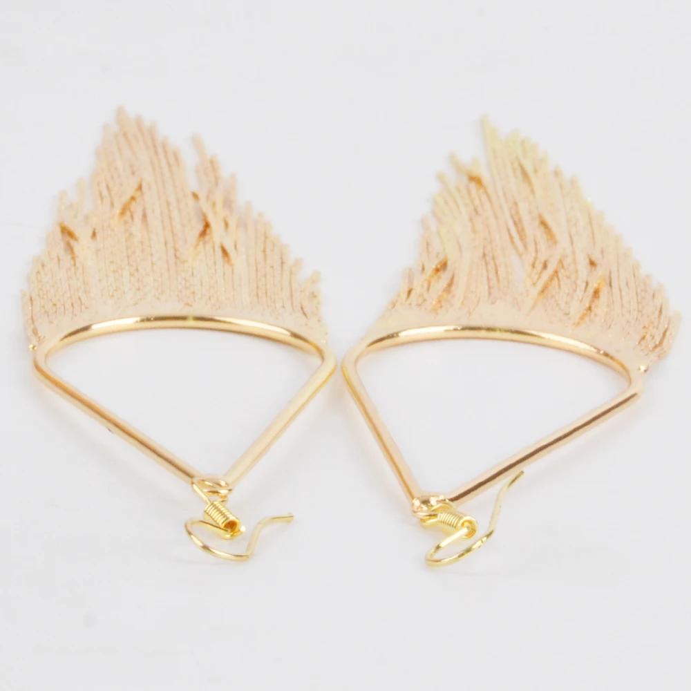 Женские длинные серьги подвески Boho золотистые черные Серебристые капли с