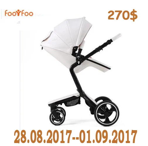 

foofoo Luxury high landscape shock strollers can sit reclining stroller baby stroller two-way dual summer and w inter free deliv
