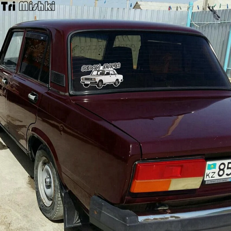 Tri Mishki WCS293 18*11 см седан мафия для ваз lada 2107 забавная наклейка автомобилей цветные