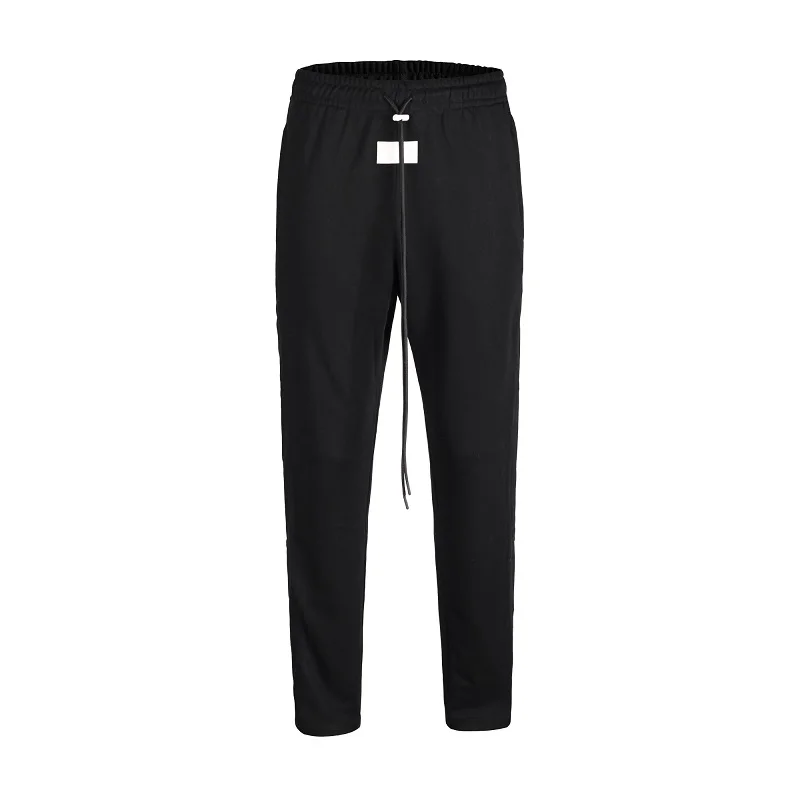 QoolXCWear противотуманные высококачественные спортивные штаны с боковой кнопкой и кулиской, спортивные штаны, мужские спортивные штаны - Цвет: black