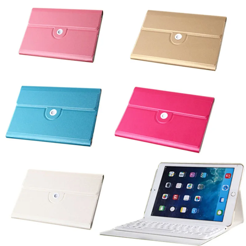 New Built in Battery Wireless Bluetooth Keyboard PU Leather Stand Case Cover For iPad Mini 2