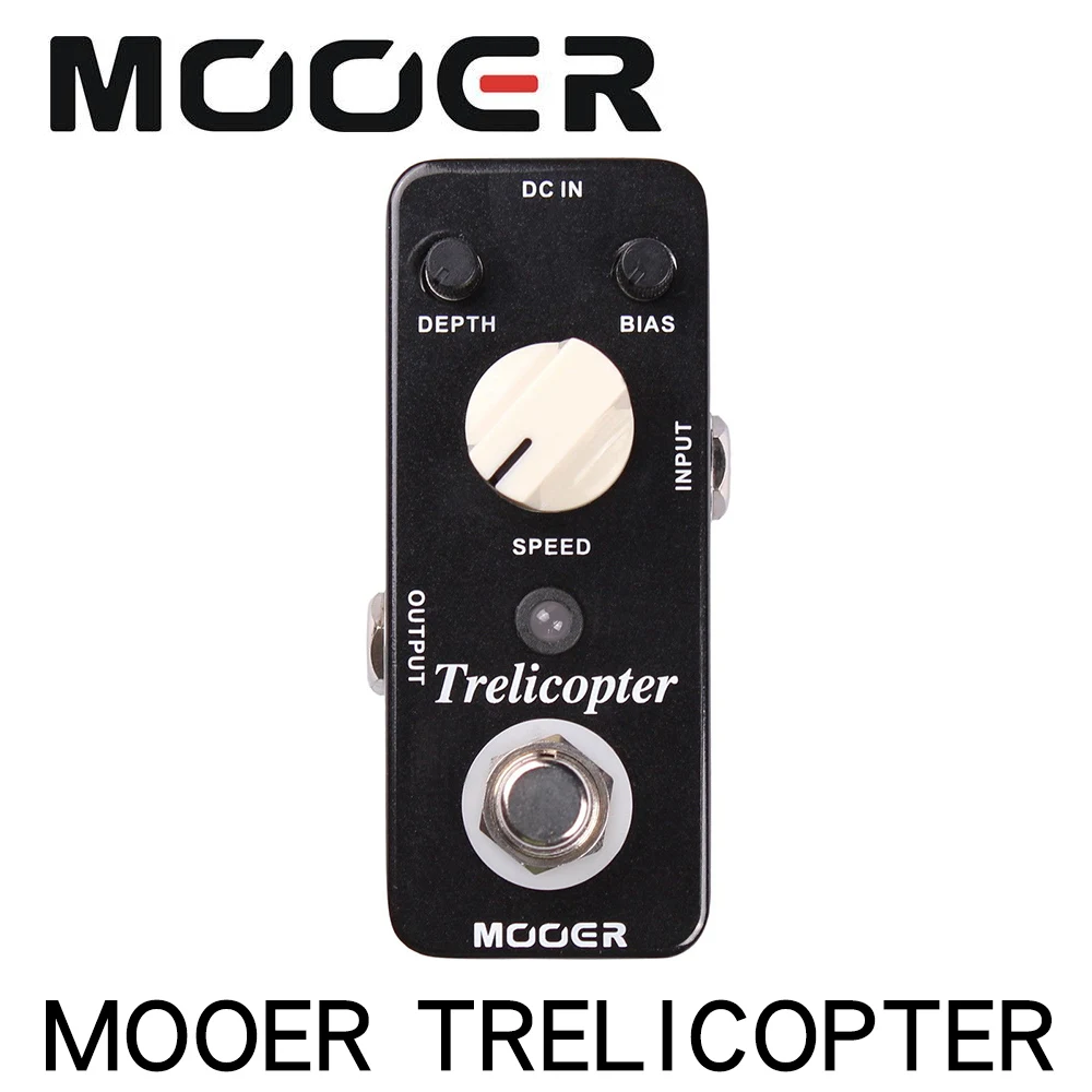 Mooer Trelicopter Micro Mini Optical Tremolo педаль для электрической гитары True Bypass | Спорт и