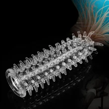 candiway Delay erection cock Ring vibrator Sleeve Full Cover Penis Reusable Impotence Extensions dildo G-spot porn Sex toys Men