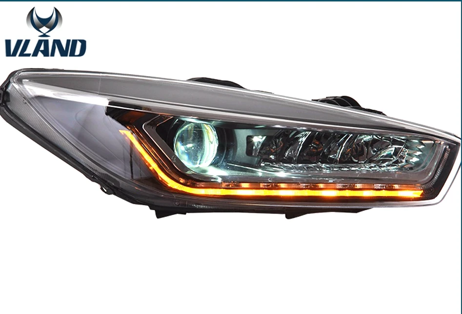 Vland Car Head Lamp for Cruze LED headlight front lamp led DRL HID Bi-Xenon Lens low beam 2014-2015 | Автомобили и мотоциклы