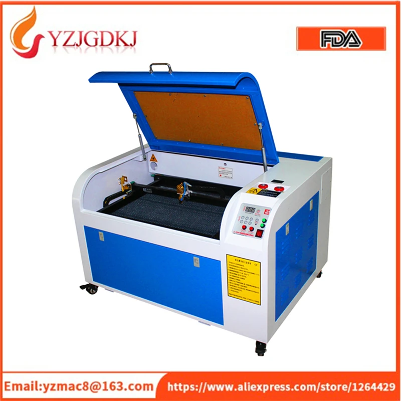 4060 / 50w mini low version of the laser engraving cutting machine CO2 laser engraving machine