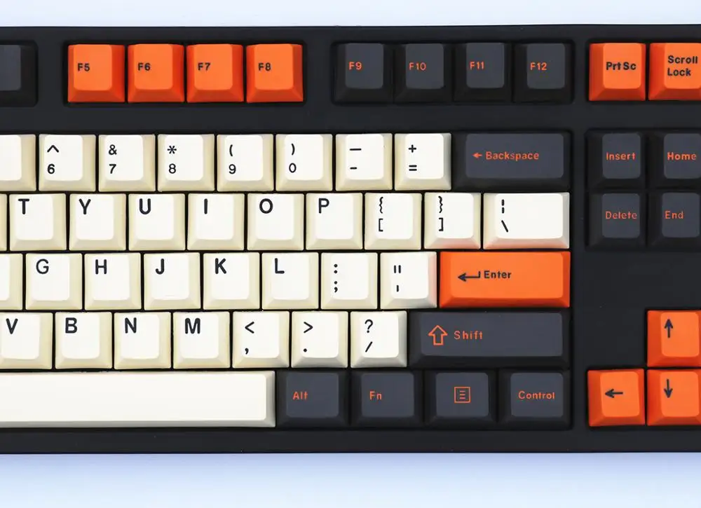 Углеродная Толстая PBT двойная съемка 106 брелки Вишневый профиль MX переключатели