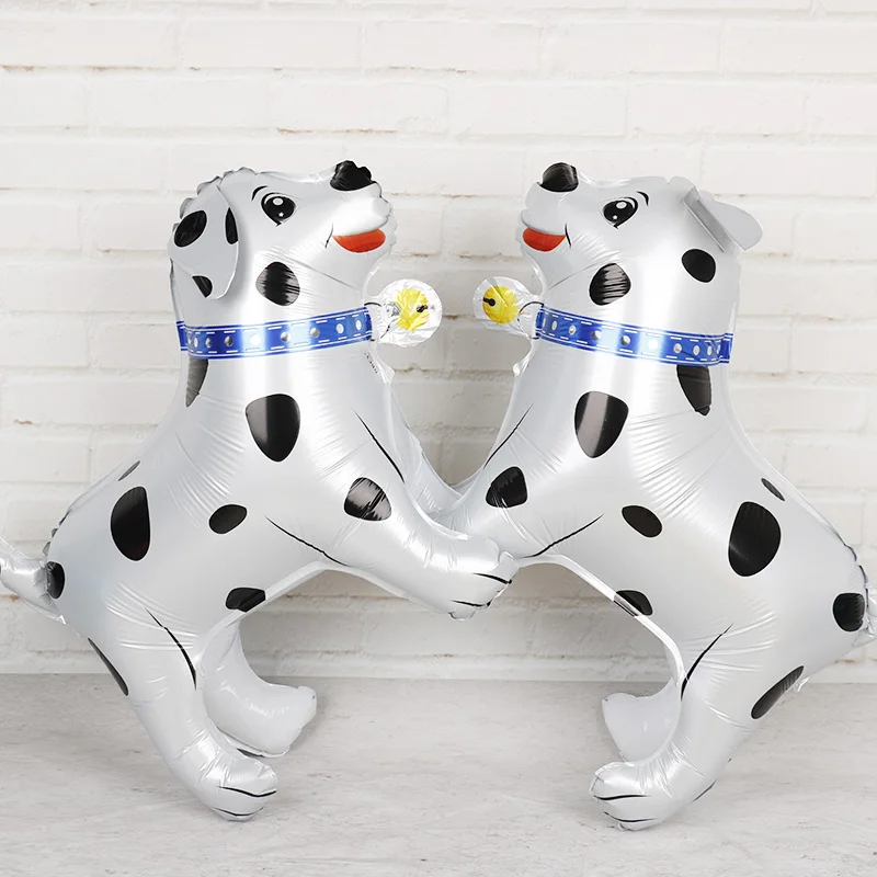 Walking Dog Helium Balloons Cute Pig Elephant Giraffe Air Ballons Animal Theme Happy Birthday Party Decorations Kids Gifts 5pcs