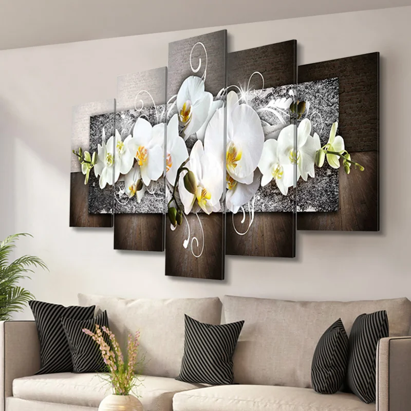 الحديثة الرسم على لوحات القماش الجدارية 5 قطع لكل مجموعة بساتين الفاكهة الزهور الملصقات الملخص جدار صورة لغرفة المعيشة الديكور الحديثة الرسم على لوحات القماش الجدارية 5 قطع لكل مجموعة بساتين الفاكهة الزهور الملصقات الملخص جدار صورة لغرفة المعيشة الديكور