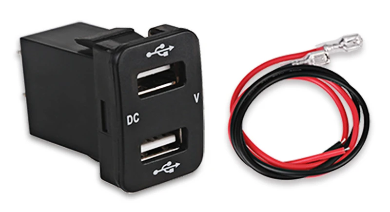 12V 4.2A Dual USB Автомобильное зарядное устройство адаптер питания для Toyota производство после 2013 2 порта USB разъем Вольтметр напряжения