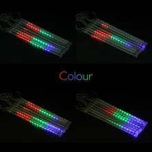 Светодиодный светильник "Метеор" 30 см 50 см 8 трубок, метеоритный дождь, светильник для улицы, сада, дома, праздника, светильник, рождественский струнный светильник, EU/US Plug