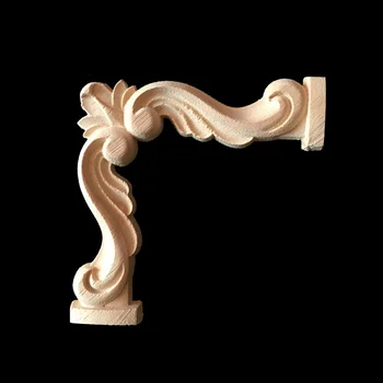 10PCS Vintage Unpainted Wood Carved Decal Corner Onlay Applique Frame for Home Furniture Wall Cabinet Door Decor Crafts 7CM 10CM 10PCS Vintage Unpainted Wood Carved Decal Corner Onlay Applique Frame for Home Furniture Wall Cabinet Door Decor Crafts 7CM 10CM