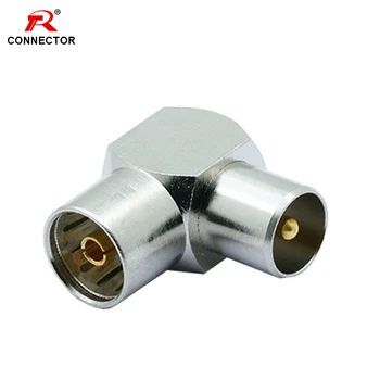 

1pc Gold Plated,DVB-T TV PAL Female to Male, Right Angle, RF Adapter Connector, Elbow TV male to female Connector