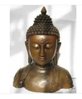 

31cm Collectable huge tibet bronze buddha statue