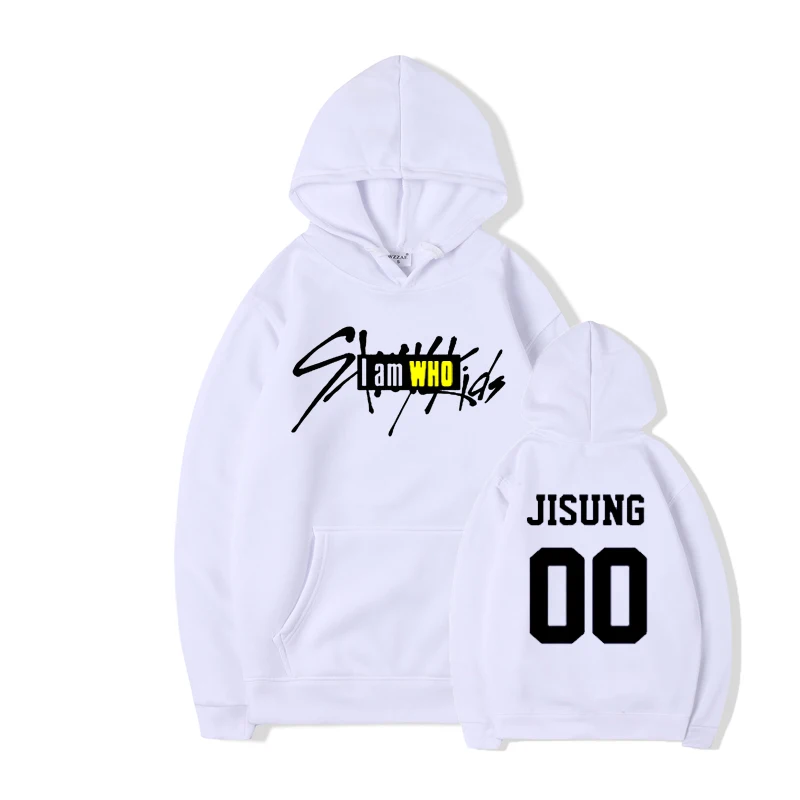 Pkorli Kpop бродячие дети I Am Who толстовки Straykids Woojin Felix Hyunjin имя члена буквенный принт