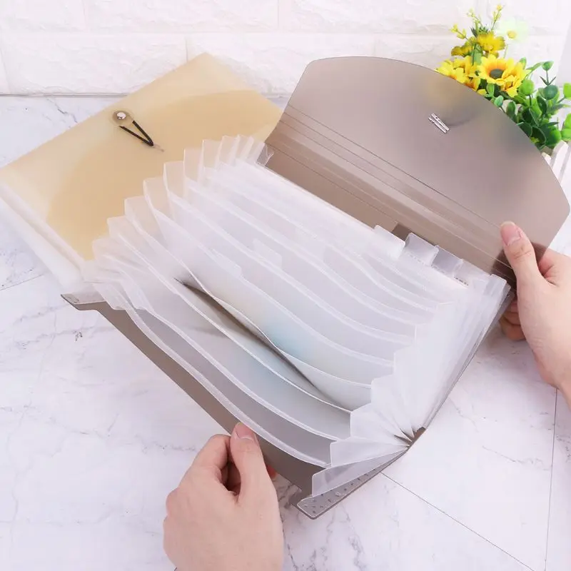 

Plastic Candy Color A6 File Folder Small Document Bags Expanding Wallet Bill Folders for Documents Office Supplies