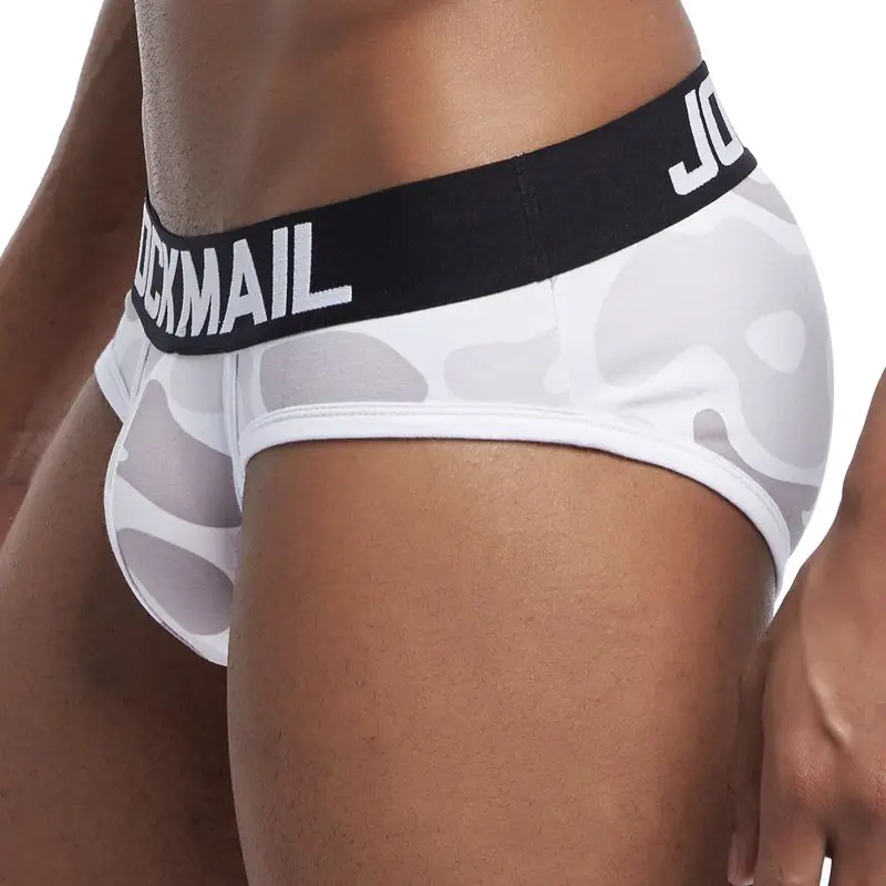 Мужские сексуальные трусы брифы JOCKMAIL камуфляжные хлопковые шорты u образной