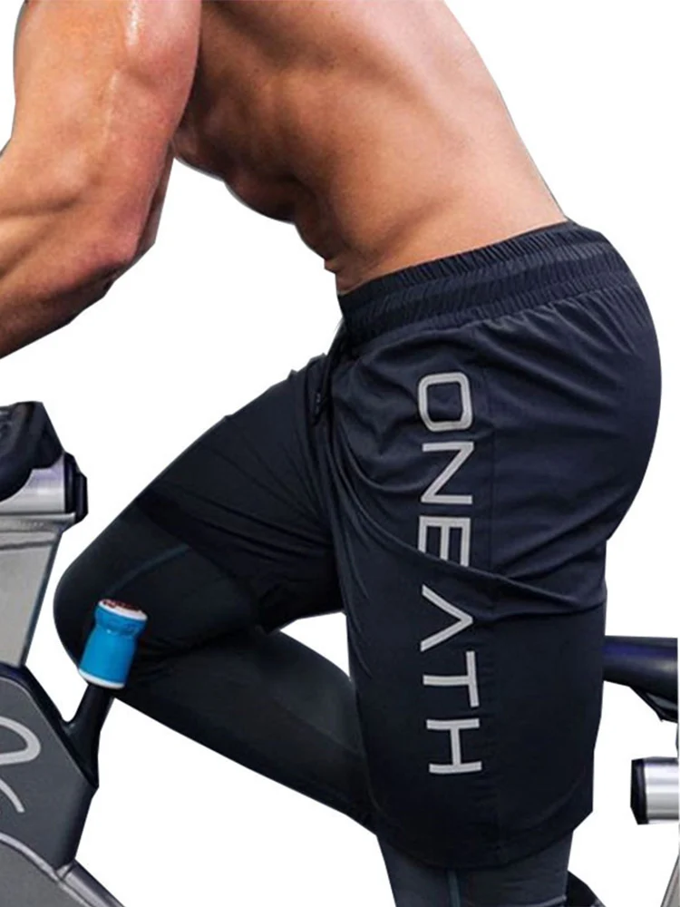 

GYMOHYEAH Mens cotton shorts Calf-Length gyms Fitness Bodybuilding Casual Joggers workout Brand sporting short pants Sweatpants