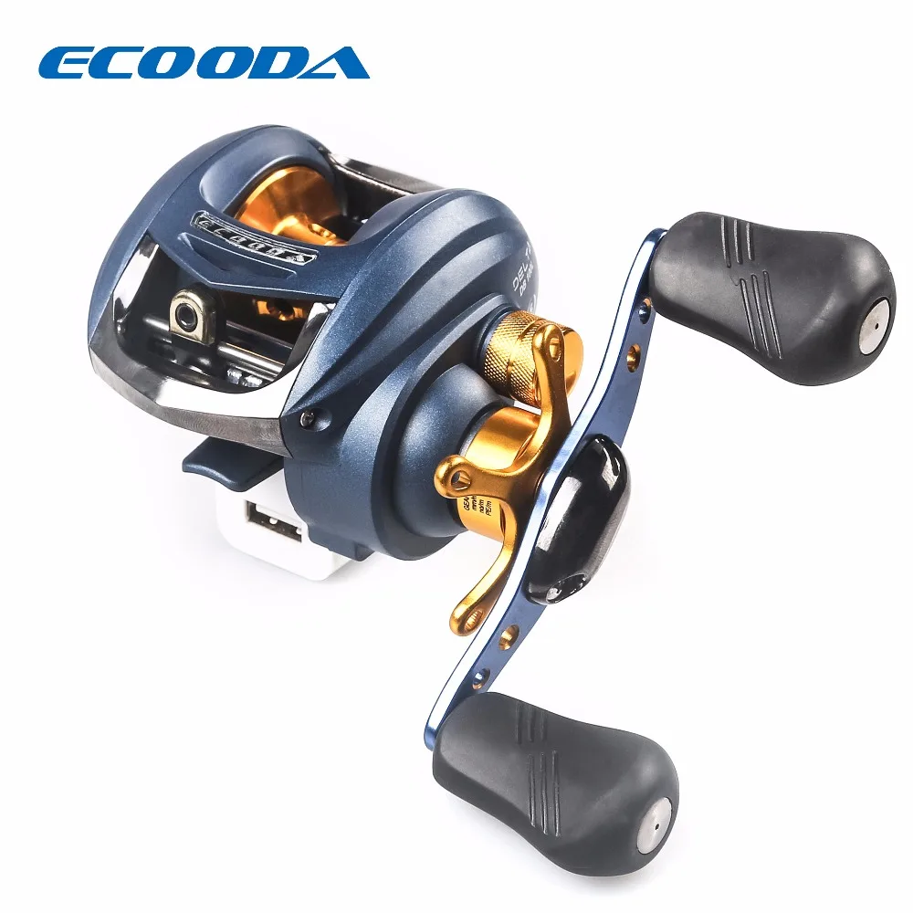 ECOODA 4+1BB Ball Bearing Casting Reel 6.21 Gear Ratio Reel Max Drag 4kg Para Pesca