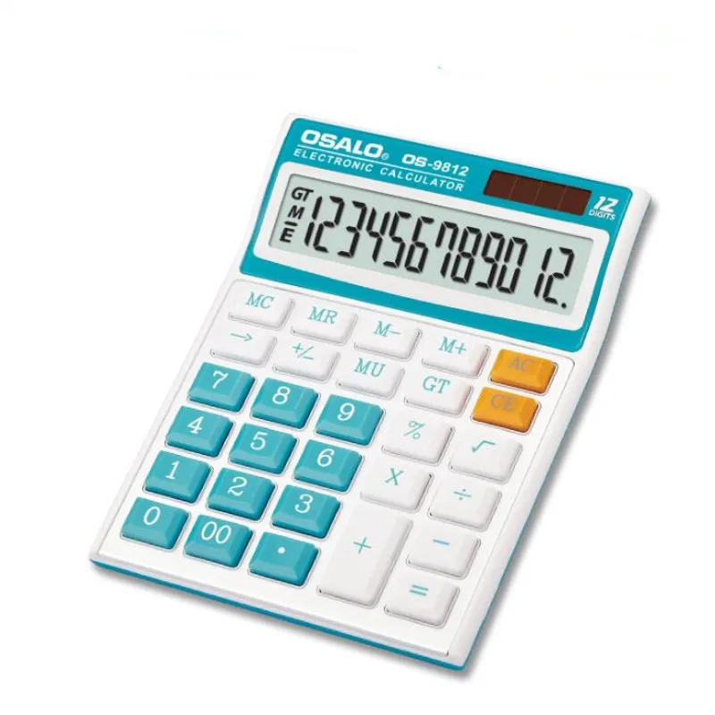 New 9812 Dual power metal panel calculator solar calculator 12 bit display for office School calculators 1 New 9812 Dual power metal panel calculator solar calculator 12 bit display for office School calculators 5