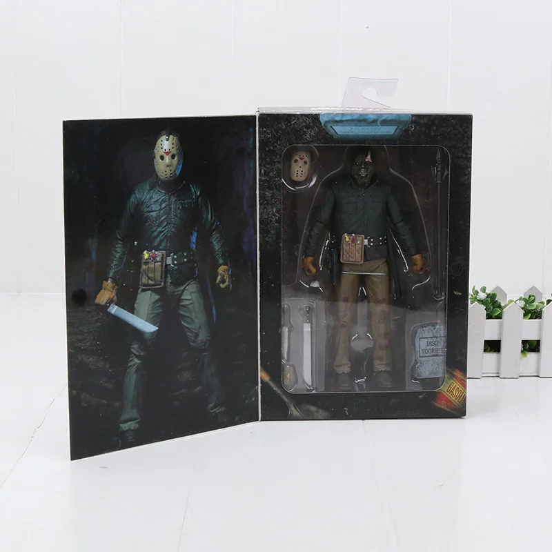 Игрушки NECA Friday 13th the Final Chapter Ultimate Part 4 Jason Voorhees ПВХ фигурка Gme 3D Фредди против Джейсона фигурка модель