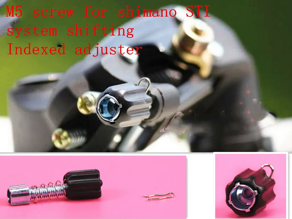 Lightweight composite derailleur barrel adjusters M5 lightest bolt