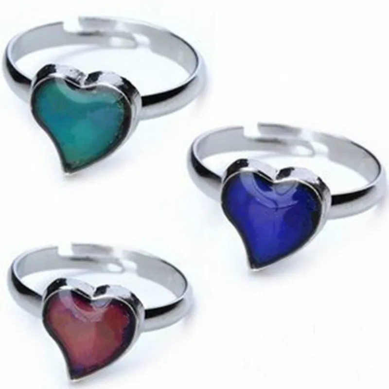 Adjustable ring Women Men Emotion Feeling Changing Color Mood Temperature Couple Ring Jewelry