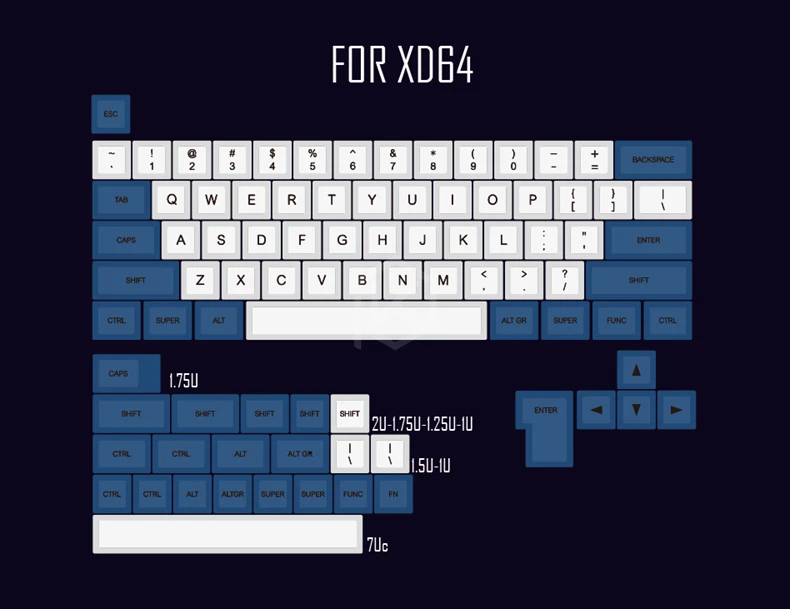 Dsa белый синий краситель Sub Keycap набор PBT пластик для клавиатуры gh60 xd60 xd84 cospad tada68 rs96 zz96 87 104 660