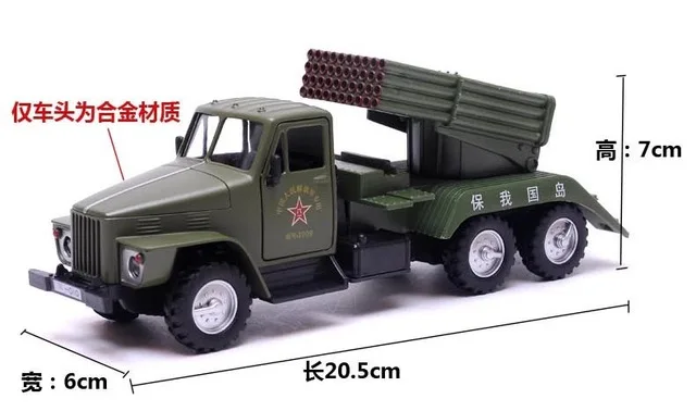 Military The Green Field Army Back Car Alloy Metal Model Children Toy Cars Funny Kids Powerful Boys Gifts Educational Toys 2021