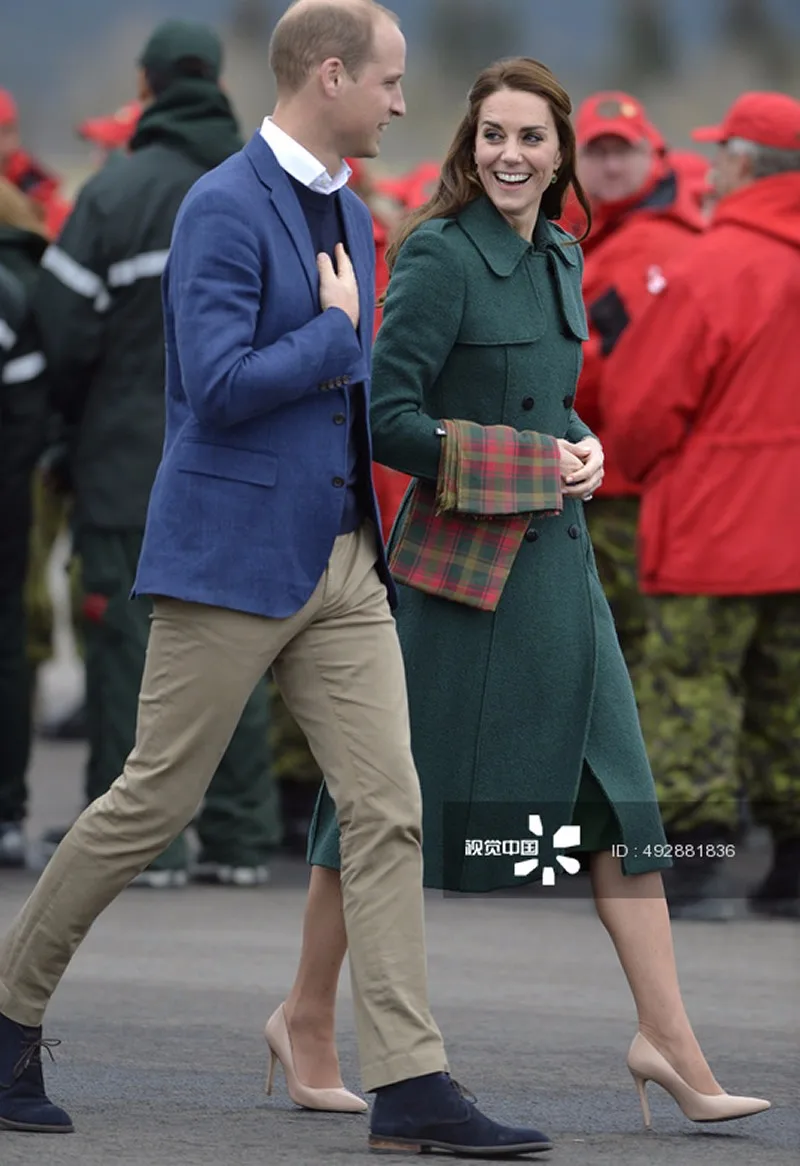 Лидер продаж, новое шерстяное пальто принцессы Кейт Миддлтон Модное теплое двубортное зимнее пальто с поясом