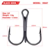 50pc FishHook Fishing Hook High Carbon Steel Treble Hook Fishing Tackle Round Bent Treble Saltwater Bass 2#-14# ► Photo 3/6