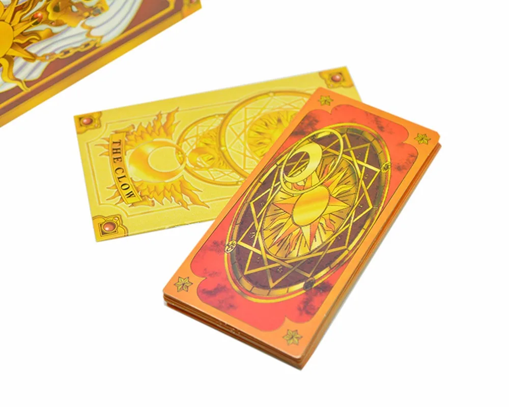 Vevefhuang Card Captor Sakura 52 шт. карты с розовый Клоу Волшебная книга комплект